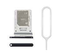 MMOBIEL DUAL SIM Card Slot Tray Holder Replacement Compatible With Samsung Galaxy S21 FE 5G - 6.4 inch - 2022 - Incl. SIM Pin - Black