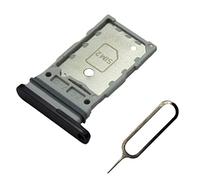 MMOBIEL DUAL SIM Card Slot Tray Holder Replacement Compatible with Samsung Galaxy S22 Ultra 5G - 6.8 inch - 2022 - Incl. Rubber Gasket and Sim Pin - Black