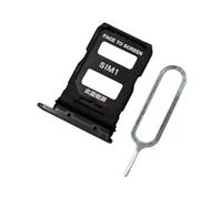 MMOBIEL Dual SIM Card Slot Tray Holder Replacement Compatible with Xiaomi 13 - Incl. Rubber Gasket and Sim Pin - Black