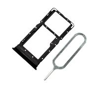 MMOBIEL Dual SIM Card Slot Tray Holder Replacement Compatible with Xiaomi Poco M4 Pro 5G / Redmi Note 11T 5G - Incl. Rubber Gasket and Sim Pin - Black