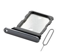 MMOBIEL Dual SIM Card Tray Compatible with Google Pixel 8 Pro - SIM Slot Tray Holder - Dual SIM Holder Replacement - Incl. SIM Card Removal Tool and Waterproof Rubber Ring - Black