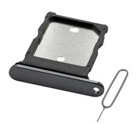 MMOBIEL Dual SIM Card Tray Compatible with Google Pixel 9 Pro Fold - SIM Slot Tray Holder - Dual SIM Holder Replacement - Incl. SIM Card Removal Tool and Waterproof Rubber Ring - Black