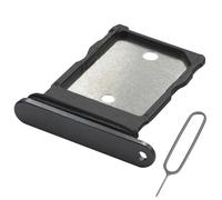 MMOBIEL Dual SIM Card Tray Compatible with Google Pixel 9 Pro - SIM Slot Tray Holder - Dual SIM Holder Replacement - Incl. SIM Card Removal Tool and Waterproof Rubber Ring - Black