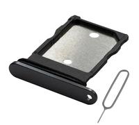 MMOBIEL Dual SIM Card Tray Compatible with Google Pixel 9 - SIM Slot Tray Holder - Dual SIM Holder Replacement - Incl. SIM Card Removal Tool and Waterproof Rubber Ring - Black