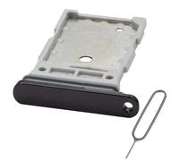 MMOBIEL Dual SIM Card Tray Compatible with Samsung Galaxy S23 Ultra - SIM Slot Tray Holder - Dual SIM Holder Replacement - Incl. SIM Card Removal Tool and Waterproof Rubber Ring - Black