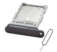 MMOBIEL Dual SIM Card Tray Compatible with Samsung Galaxy S24 / S24 Plus - SIM Card Slot Tray Holder - Dual SIM Card Holder Replacement - Incl. SIM Card Removal Tool and Waterproof Rubber Ring - Black