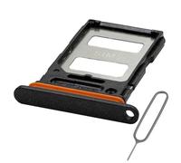 MMOBIEL Dual SIM Card Tray Compatible with Xiaomi Redmi Note 13 Pro Plus - SIM Slot Tray Holder - Dual SIM Holder Replacement - Incl. SIM Card Removal Tool and Waterproof Rubber Ring - Black