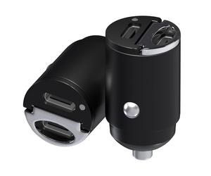 MMOBIEL Dual USB-C Car Charger Adapter [2 Pack]- 45W Cigarette Lighter USB Charger Fast Charging - Ultra Compact Car Phone Charger - USB Charger for iPhone 16 15 14 13 Pro Max, Samsung S26 S25 S24 S23