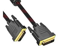 MMOBIEL DVI Cable Adapter - Male DVI-D Dual Link - Video Cable Converter Supports Monitor, PC, TV, Gaming, Projector - 1080p Full HD 60Hz - Gold Connector 10ft / 3m