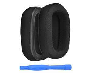 MMOBIEL Ear Pads Replacement for Logitech G935 / G933 Headset Mesh Fabric Earpads Replacement for G230, G231, G233, G332, G35, G430, G431, G432, G433, G533, G633, G633S, G635, G930, G933S - Black