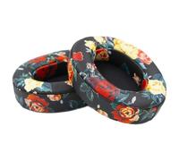 MMOBIEL Earpads Replacement Compatible with Beats Studio 2 / Studio 3 - Wired/Wireless Over-Ear Headset Headphone Ear Pad Cushion - Soft Protein Leather Memory Foam - Black Flower