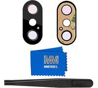 MMOBIEL Glass Lens for Rear Camera Compatible with iPhone XS - 5.8 Inch - 2018 Glass Camera with Double Sided Adhesive Tweezers and Cloth Included