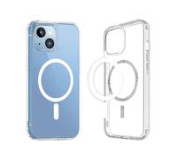 MMOBIEL Magnetic Phone Case Compatible with iPhone 15 Plus - Clear Case for Magsafe - Slim Fit Shockproof Phone Protector - Casing with Shock Absorption Bumper - Ultra Thin