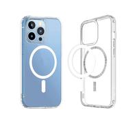 MMOBIEL Magnetic Phone Case Compatible with iPhone 15 Pro - Clear Phone Case Compatible with Magsafe - Slim Fit Shockproof Phone Protector - Casing with Shock Absorption Bumper - Ultra Thin