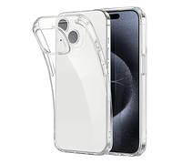MMOBIEL Phone Case Compatible with iPhone 15 Plus - Transparent Case - Slim Fit Protective Cover - Flexible Shockproof Phone Protector - Ultra Thin Casing