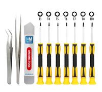 MMOBIEL Repair Tool Kit Compatible with iPhone, iPad, Samsung, Tablet, Laptop, Nintendo, and More - Electronics Repair Toolkit 10 Pcs - Precision Screwdriver Set Incl. Opening Tool and Tweezers