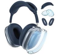 MMOBIEL Silicone Case Cover for AirPods Max Headphones Clear Soft TPU Ear Cups/Silicone Ear Pad Case/Headband Cover - Anti-Scratch Soft Protector - Blue