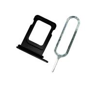 MMOBIEL SIM Card Slot Tray Holder Replacement Compatible with iPhone 14 Pro / 14 Pro Max - Incl. Rubber Gasket and Sim Pin - Black