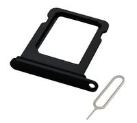 MMOBIEL SIM Card Tray Compatible with iPhone 13 mini - SIM Slot Tray Holder - SIM Holder Replacement - Incl. SIM Card Removal Tool And Waterproof Rubber Seal Ring - Black