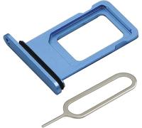 MMOBIEL SIM Card Tray Compatible with iPhone 13 - SIM Slot Tray Holder - SIM Holder Replacement - Incl. SIM Card Removal Tool And Waterproof Rubber Seal Ring - Blue