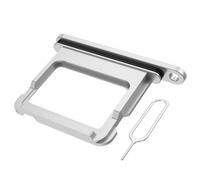 MMOBIEL SIM Card Tray Compatible with iPhone 17 - SIM Card Slot Tray Holder - SIM Card Holder Replacement - Incl. SIM Card Removal Tool and Waterproof Rubber Ring - White