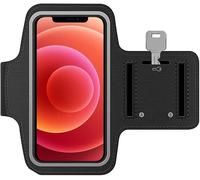 MMOBIEL Sports Armband Compatible with iPhone 16/16 Pro/15/15 Pro Max/14/14 Pro Max/13/13Pro/13 Pro Max/12/12Pro/12 Pro Max/11/11 Pro Max - 6.8" (Black) Soft Stretch Reflective Adjustable