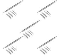 MMOBIEL Spring Bar Watch Tool Set for Watch Repair - Long Stainless Steel Handle for Adjustment, Replacing, Removal of Spring bars, Straps and Watch Pins - 5 Pack