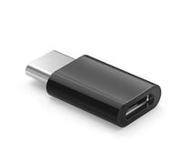 MMOBIEL USB C (male) to micro USB (female) Adaptor charge and sync USB-C devices by a micro USB cable (Black)
