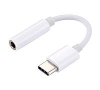 MMOBIEL USB C to 3.5mm Audio Jack headphone adapter Compatible Samsung Galaxy S25/S24/S23/S22/S21/S21 Ultra/S20/S20 FE/S10/Note 20/10, Xiaomi, Google Pixel 4XL, OnePlus 8 etc. - White