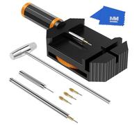 MMOBIEL Watch Band Repair Tool Kit Watchmaker Repair Tool with Steel Spring Button, Black-Hammer, Modern
