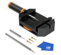 MMOBIEL Watch Strap Repair Tool Kit Watchmaker Repair Tool with Steel Spring Pushers, Black, Modern