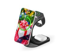 MMOBIEL Wireless Charging Station Compatible with iPhone, Apple Watch and AirPods - 3-in-1 Wireless Charger Stand 18W - Magnetic Fast Charging Dock Compatible with Qi Magsafe - Black