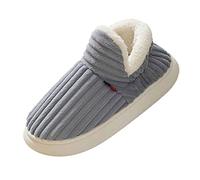 MMOOVV Men's Slippers Autumn and Winter Indoor and Outdoor Fashion Plain Comfortable Flat Pocket with Warm Non-Slip Shoes Men's La Trainer, a, 7 UK