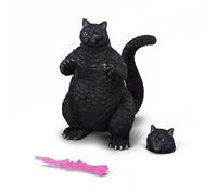 MMOS X JXK Catzilla Statue for Home Decor, Meowzilla Statue Durable Polyresin with Intricate Details, Catzilla Sculpture Art Funny Cat Gift for Animal Lovers