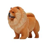 MMOS X JXK Chow Chow Dog Statue Dog Figurine for Desktop Decor Durable Polyresin with Intricate Details Gifts for Women Mom Birthday