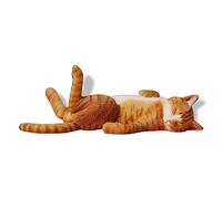 MMOS X JXK Exposed Belly Sleeping Cat with Intricate Texture Details, Gift for Cat Person