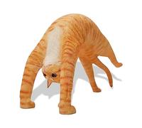 MMOS X JXK Exposed Belly Yoga Cat with Intricate Texture Details, Gift for Cat Person