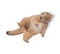 MMOS X JXK Pallas's Cat Statue Wildlife for Home Decor, Durable Polyresin with Intricate Details, Animal Sculpture for Men Dad Birthday