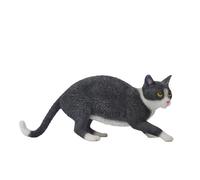 MMOS X JXK Resin Cat Statue Realistic Cat Figurine for Table Decor Durable Polyresin with Intricate Details Gifts for Cat Lovers