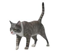 MMOS X JXK Resin Chinese Cat Statue Cat Figurine for Table Decor Durable Polyresin with Intricate Details Gifts for Cat Lovers