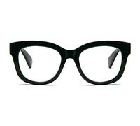 MMOWW Oversized Reading Glasses for Women Blue Light Blocking with Spring Hinge Computer Readers Ladies (Black, +3.5)