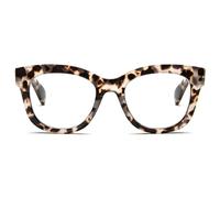 MMOWW Oversized Reading Glasses for Women Blue Light Blocking with Spring Hinge Computer Readers Ladies (Grey Tortoiseshell, +2.5)