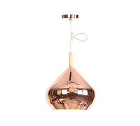 MMRTDJDR American Country Pendant Light Fixture Rose Gold Single Head Ceiling Hanging Lamps Personality Hotel Restaurant Light Nordic Style Iron Suspension Lights E27 Socket Fitting,Rose Gold,B