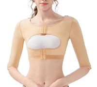 MMRTDJDR Arm for Women Post Surgical Slimming Compression Garment Raised Back Neck Full Zip Sleeves Tops Shapewear
