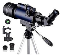 MMRTDJDR Binoculars for Adults, Astronomical Telescope, 70mm Refractor Telescope Moon Watching Adults Astronomy Beginners 16X 66X Lens with Finder Scope Binoculars