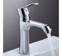 MMRTDJDR Black Bathroom Sink Faucet Brass 1 Hole faucets Vanity Hot and Cold for Kitchen,Black(Cromo)