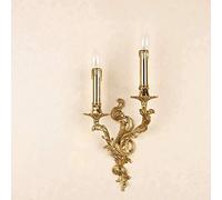 MMRTDJDR Bracket Light Brass Bedroom Wall Metal Vine E14 Indoor Bracket Lights Wall Lamp Living Room Vintage, Fixture for Restaurant Hallway Cafe Stair Decoration,3 Flame,a
