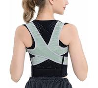 MMRTDJDR Breathable Hunchback Corrector Adult Full Back Support Invisible Hunchback Correction Belt Men Women Adjustable Therapy Corset Vest Trainer (Color : Grey, Size : XL)