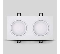 MMRTDJDR Ceiling Lamps Double Head High Light Recessed Downlights Commercial Led Ceiling Spotlights Energy Saving Commercial Flat Panel Embedded Integrated Fitting Office Mall Grille Panel Li,Tri