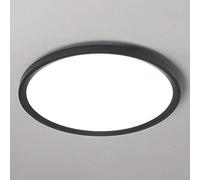 MMRTDJDR Chandelier Ceiling Lamp Flush Mount Round Circle Modern Fixture for Living Bathroom Kitchen Bedroom Balcony Warm Day Light Two-Tone Gray Color : White